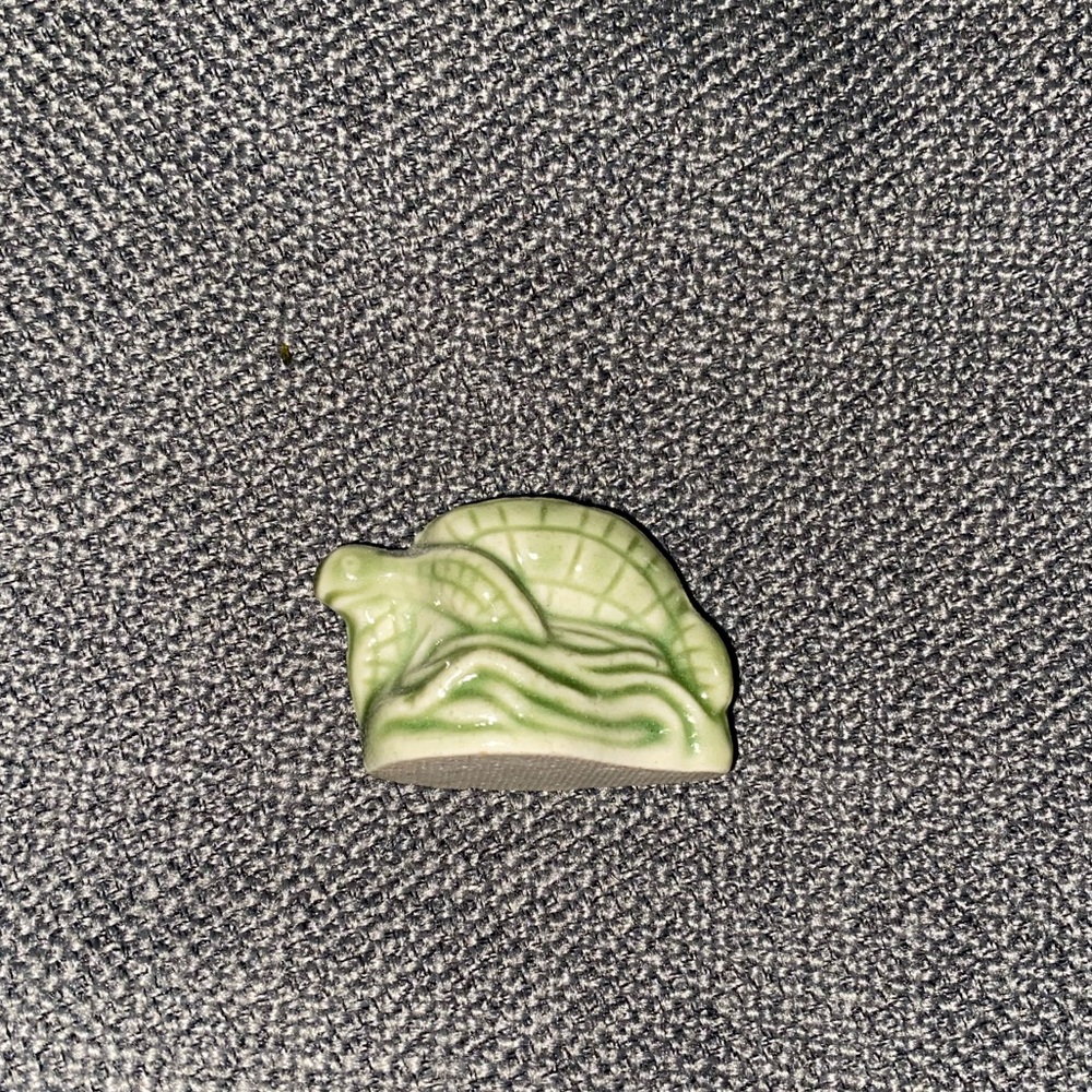 Green Ceramic Turtle Decor